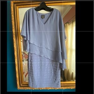 Wedding, Easter or Special occasion Adrianna Papell size 6. Cape overlay dress